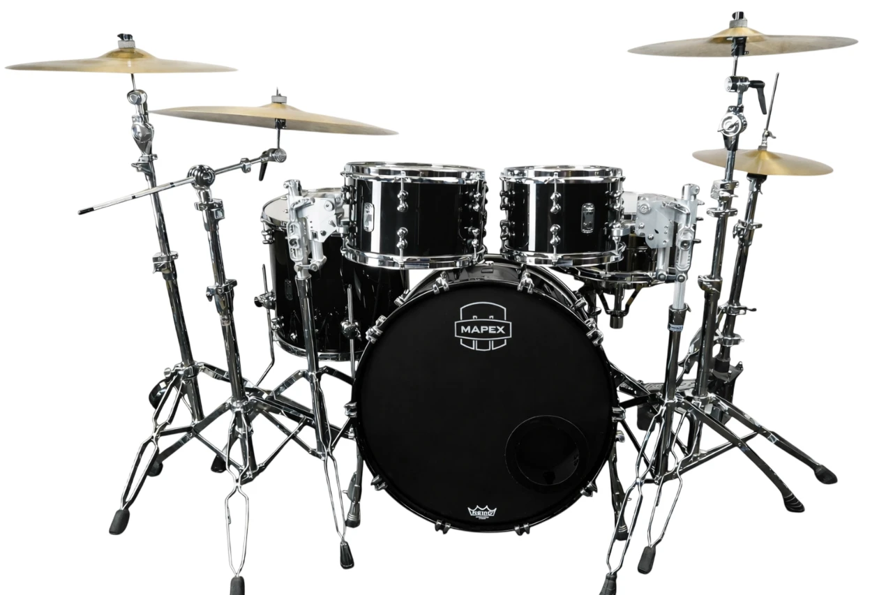 Mapex Black Panther Design Lab Versatus Drum Shell Pack - Piano Black (BPDLV628XPB) | Musician Madness