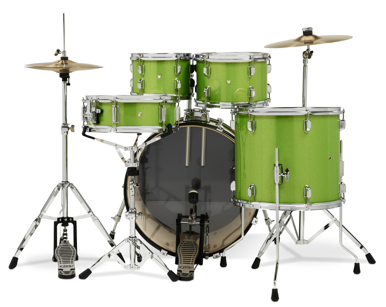 PDP Centerstage 5 Pc Complete Kit - Electric Green (PDCE2215KTEL) | Musician Madness