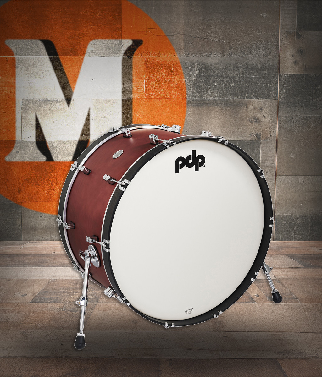PDP Classic 14X26 Kick Drum - Ox Blood/Ebony Hoops (PDCC1426KKOE)