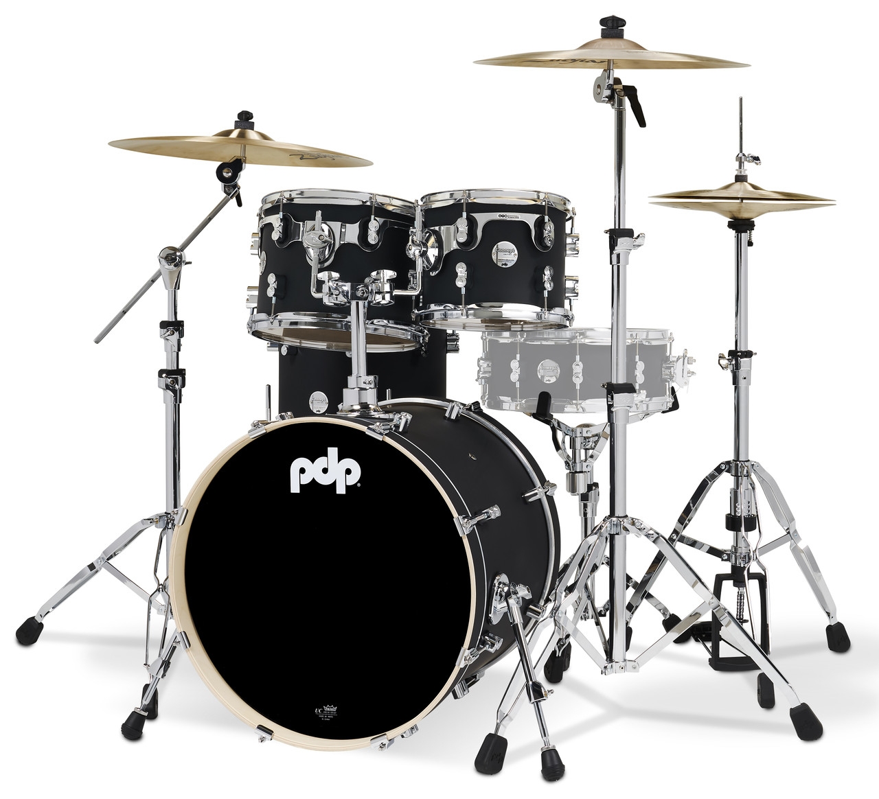 PDP Concept Maple - Satin Black Chrome Hardware 4 Pc (PDCM20FNBK) | Musician Madness