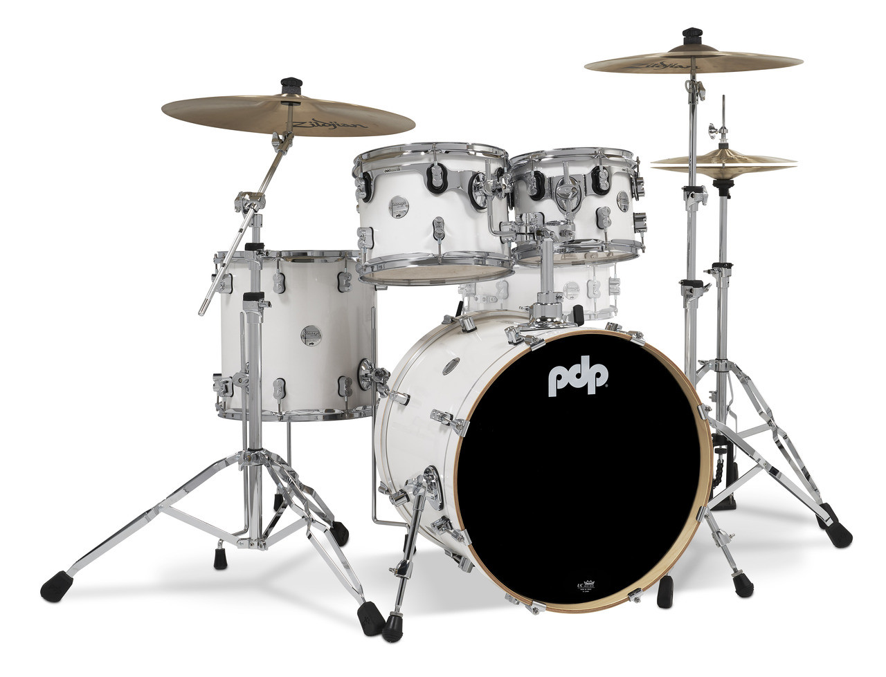 PDP Concept Maple Pearlescent White Chrome Hardware (PDCM20FNPW) | Musician Madness