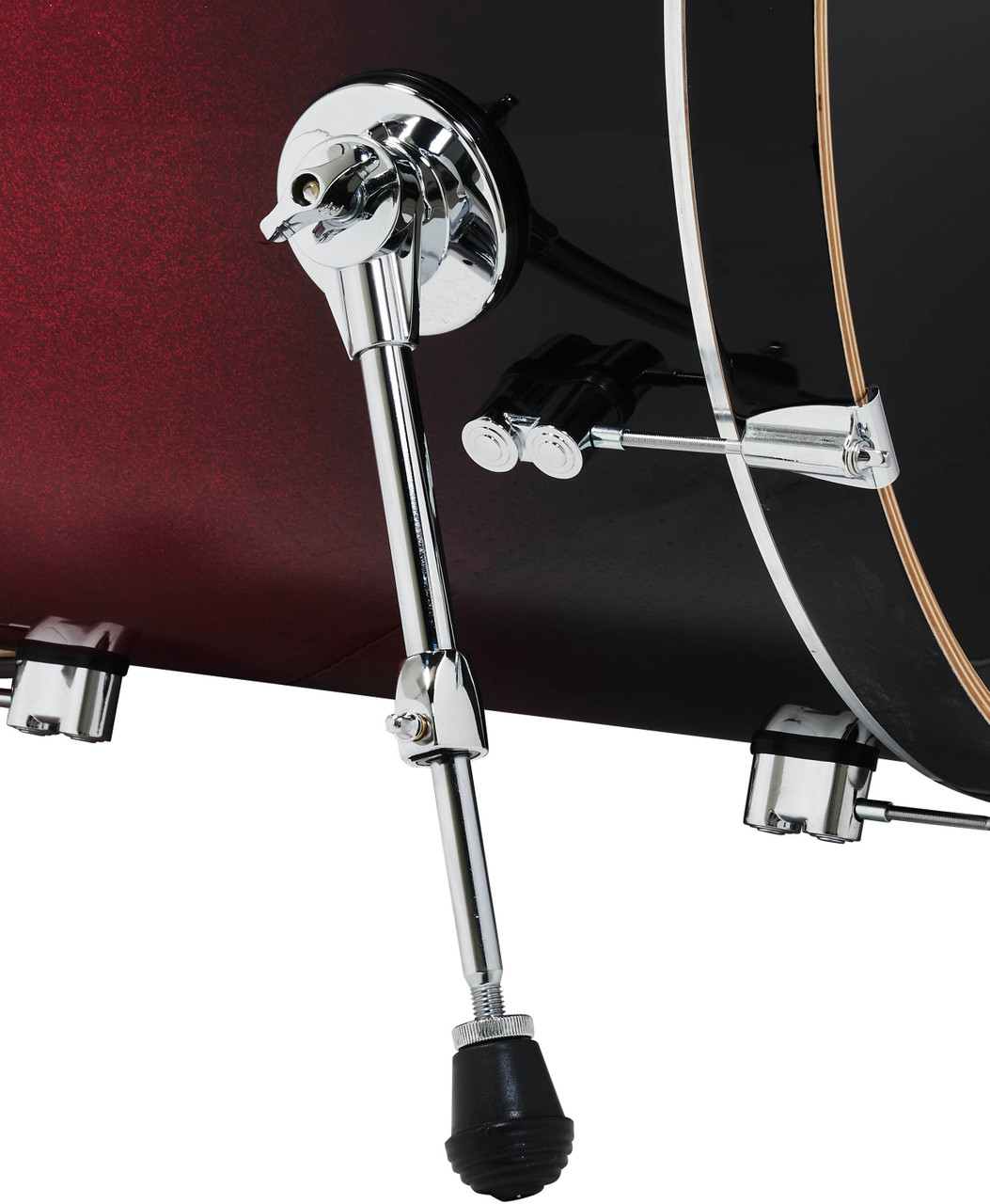 PDP Concept Maple - Red/Black Fade Chrome Hardware Rock (PDCM24RKRB) | Musician Madness