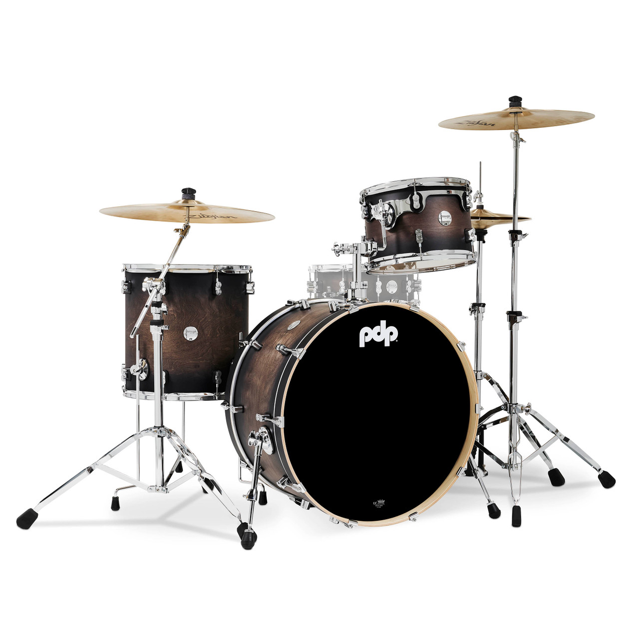 PDP Concept Maple - Charcoal Burst Chrome Hardware Rock (PDCM24RKSCB) | Musician Madness