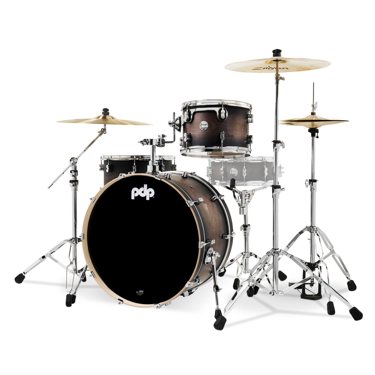 PDP Concept Maple - Charcoal Burst Chrome Hardware Rock (PDCM24RKSCB) | Musician Madness