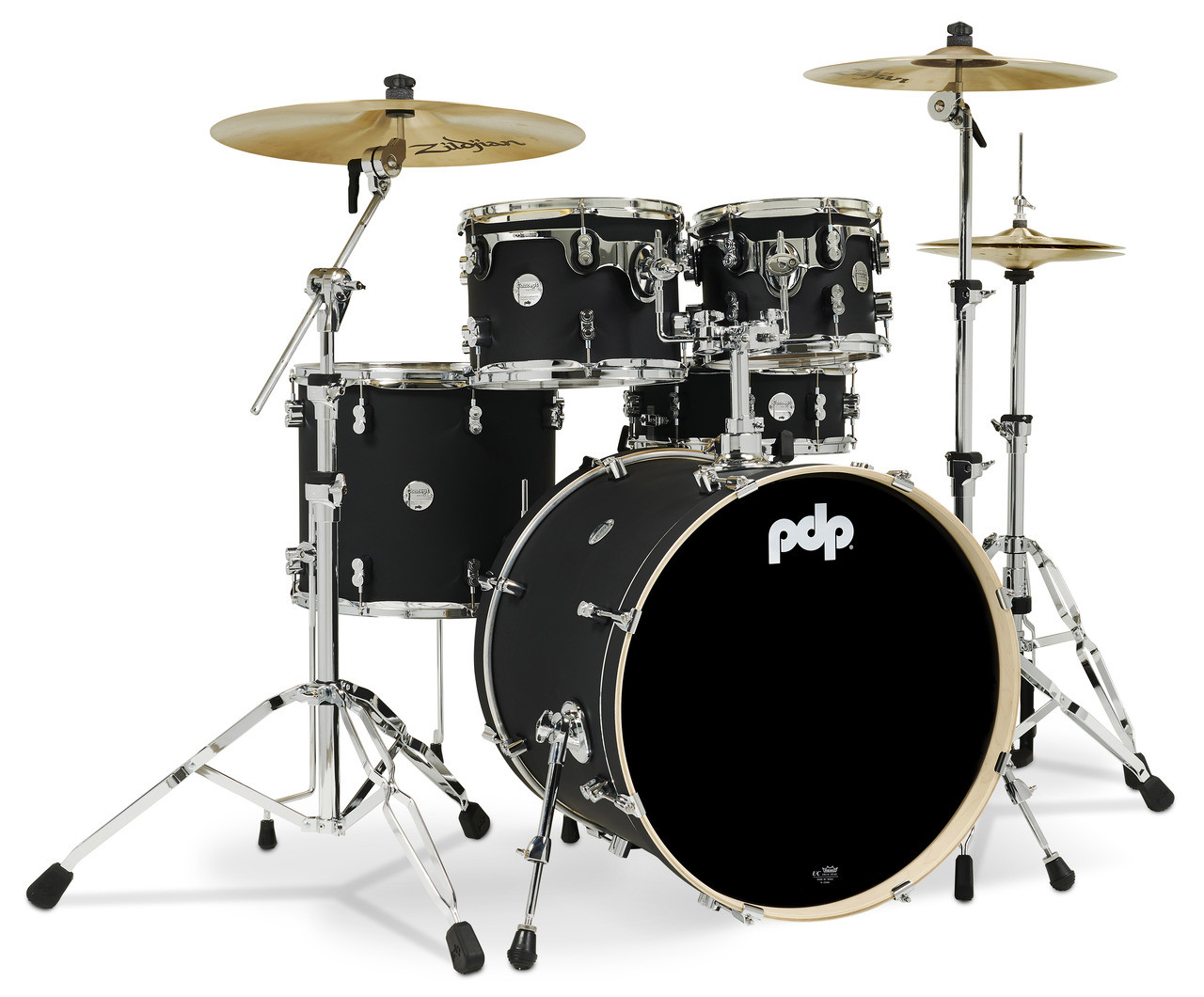 PDP Concept Maple - Satin Black Chrome Hardware 5 Pc (PDCM2215BK) | Musician Madness