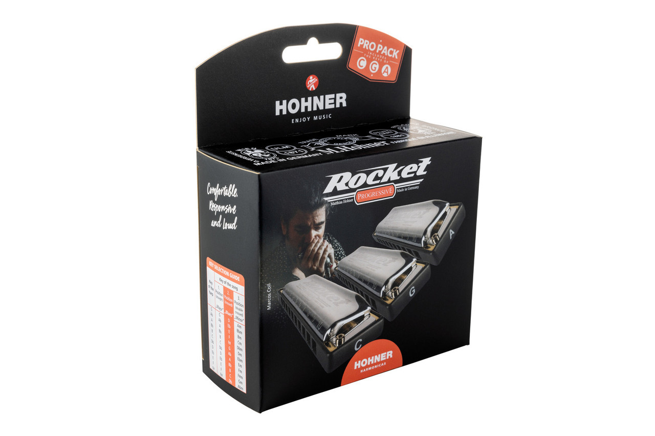 Hohner Rocket 3-Pack - Keys CGA-Major (ROCKT-3PK) | Musician Madness