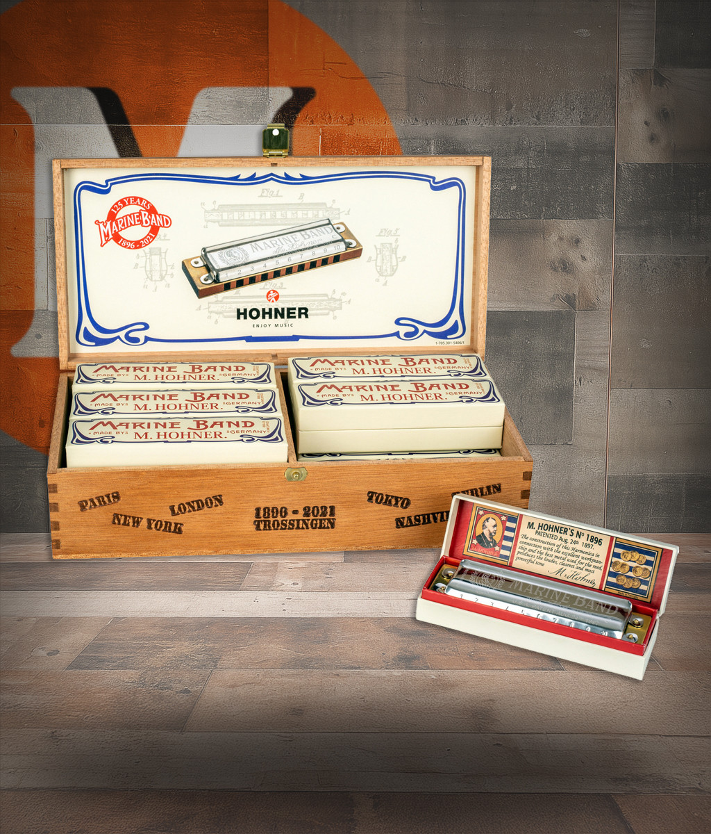 Hohner 126th Anniversary Marine Band C 12pc Display (M202199) | Musician Madness