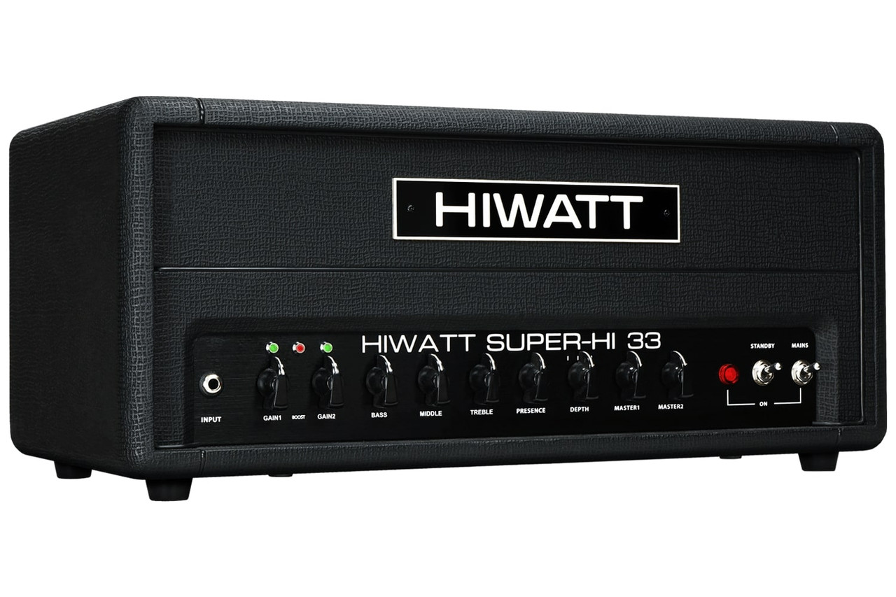 Hiwatt SUPER-HI 33 Head - 30W 2-Channel Amp w/ Extreme Gain (SUPERHI33H-U)