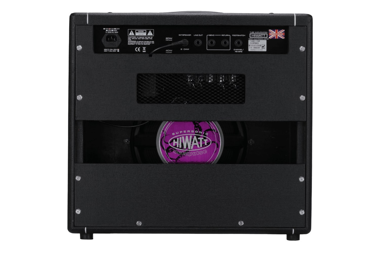 Hiwatt TB40/20 1x12 Combo - 40/20W 2-Channel Combo w/ Spring Reverb (TB4020C-U)