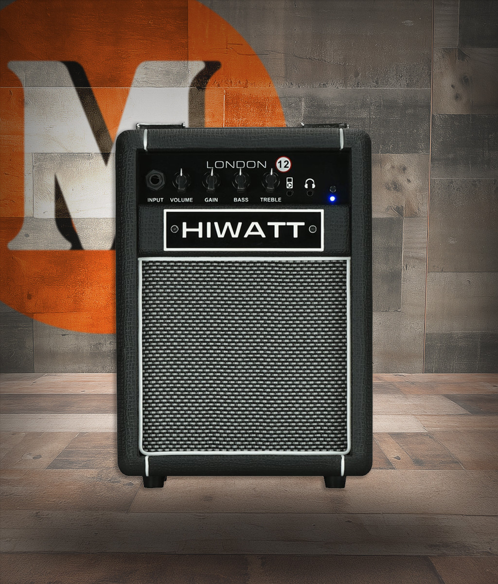 Hiwatt London 12 Combo - 12W Practice Combo w/ Bluetooth. Black (LNDNBTBKC-U)