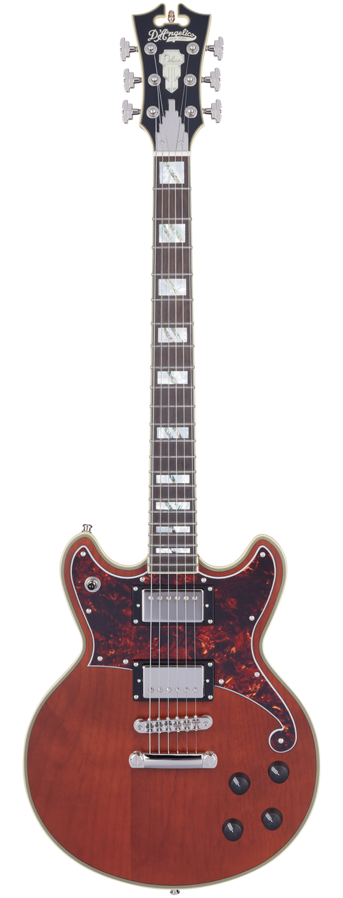 D'Angelico Deluxe Brighton - Matte Walnut (DADBRIMWLNS) | Musician Madness