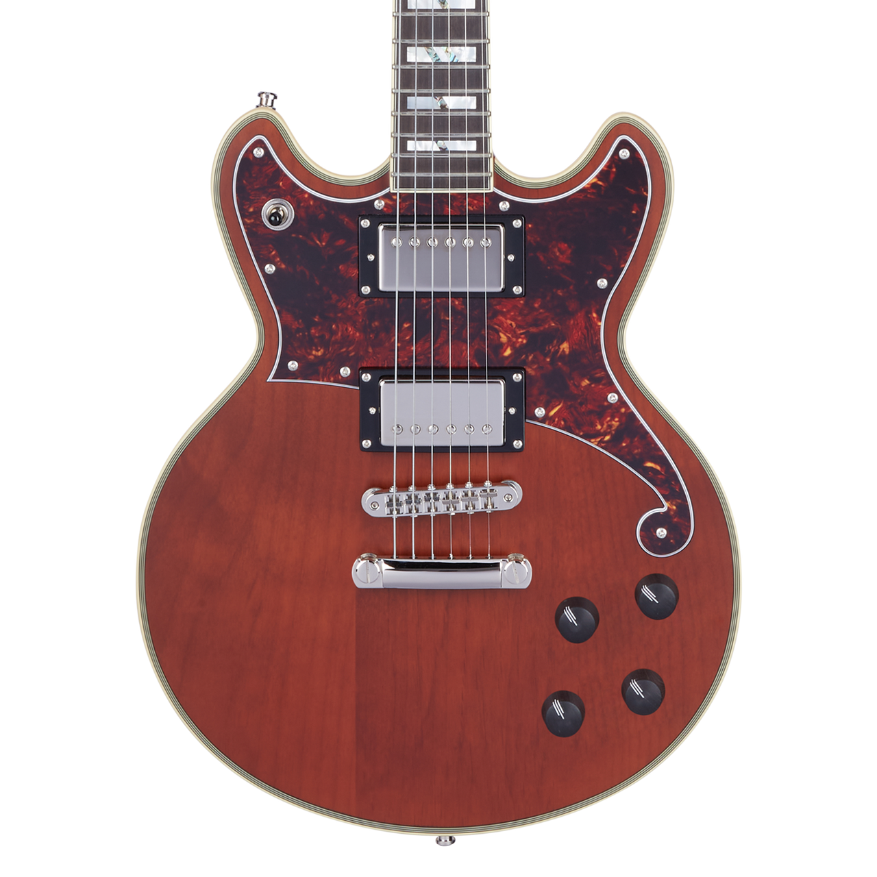 D'Angelico Deluxe Brighton - Matte Walnut (DADBRIMWLNS) | Musician Madness
