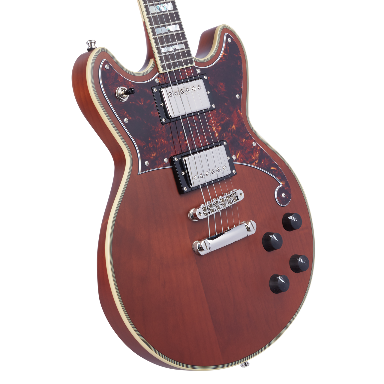 D'Angelico Deluxe Brighton - Matte Walnut (DADBRIMWLNS) | Musician Madness