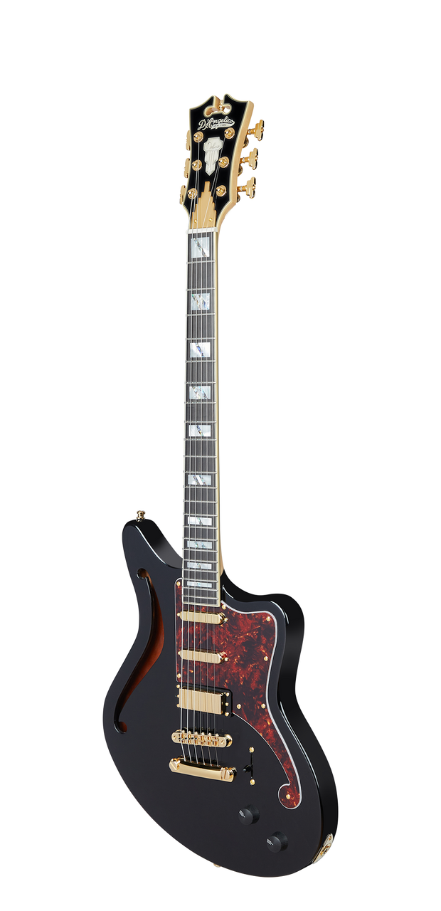D'Angelico Deluxe Bedford SH - Black (DADBEDSHSBKGS) | Musician Madness