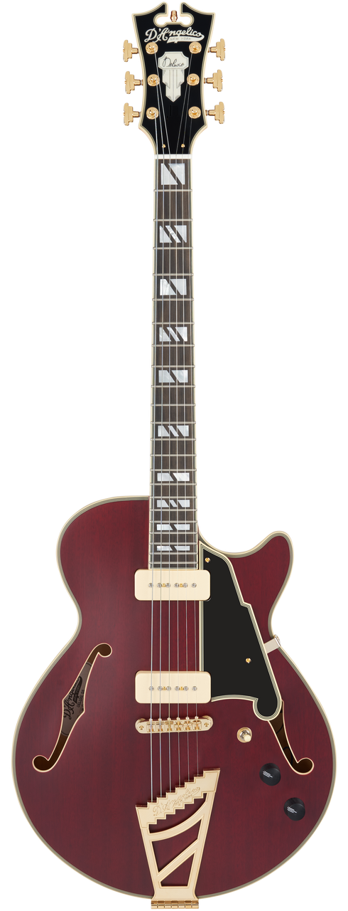 D'Angelico Deluxe SS - Satin Trans Wine (DADSSSTWGT)