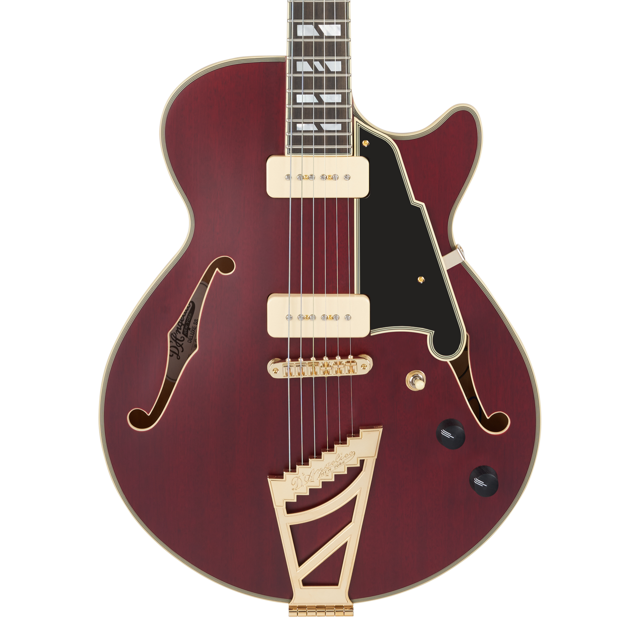 D'Angelico Deluxe SS - Satin Trans Wine (DADSSSTWGT) | Musician Madness
