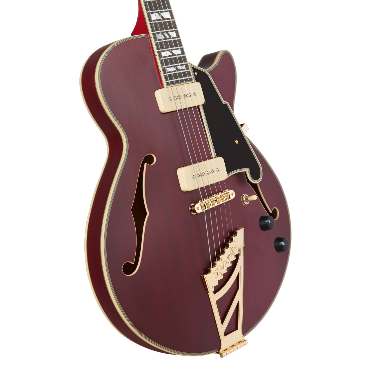 D'Angelico Deluxe SS - Satin Trans Wine (DADSSSTWGT) | Musician Madness