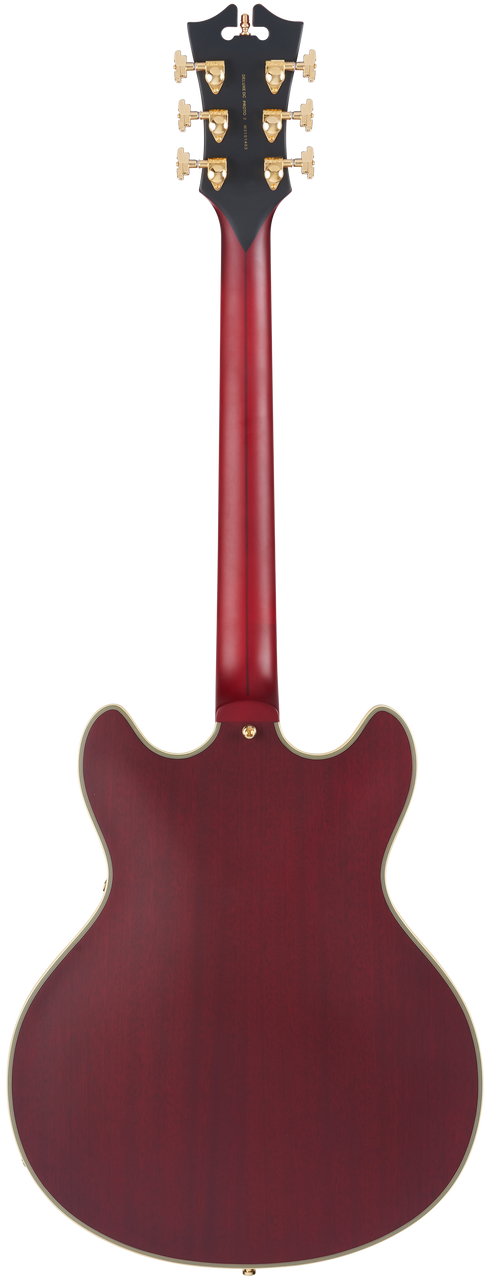 D'Angelico Deluxe DC - Satin Trans Wine (DADDCSTWGS) | Musician Madness