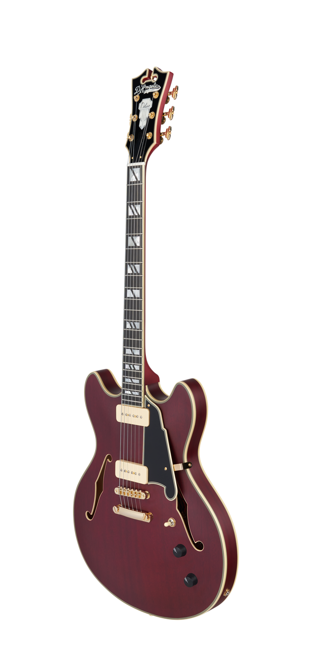 D'Angelico Deluxe DC - Satin Trans Wine (DADDCSTWGS)