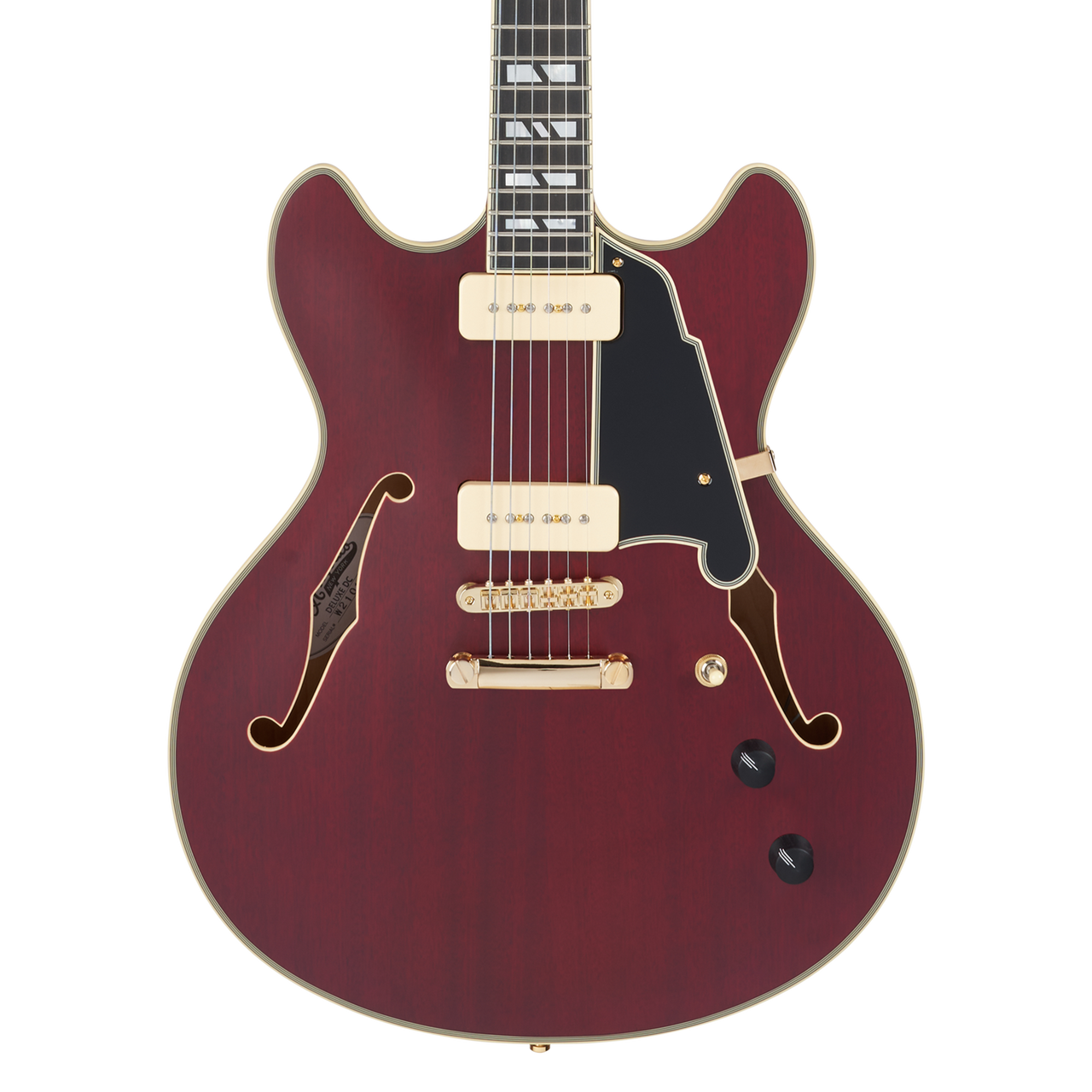 D'Angelico Deluxe DC - Satin Trans Wine (DADDCSTWGS) | Musician Madness