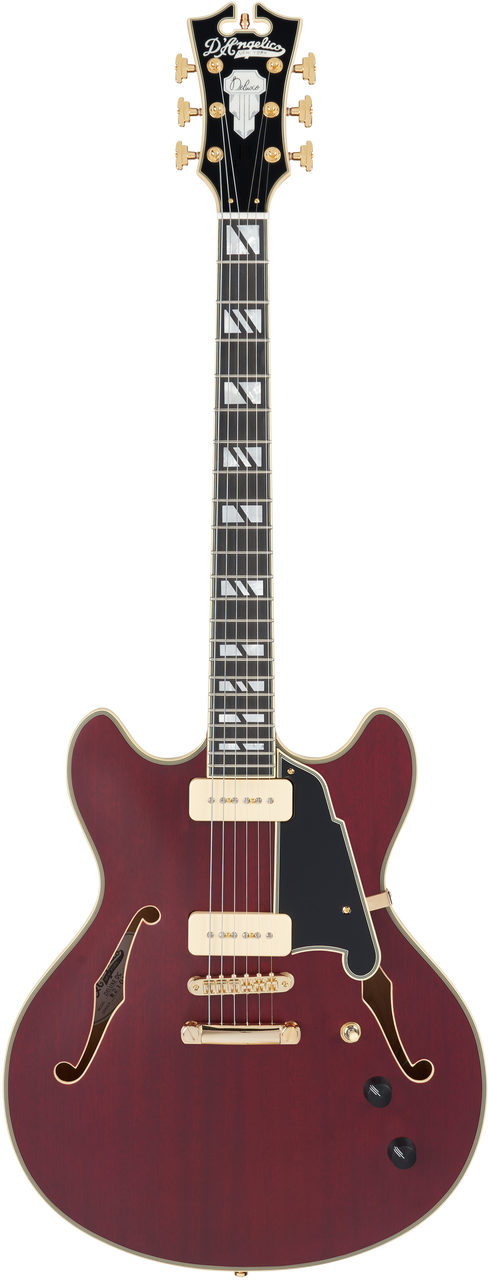 D'Angelico Deluxe DC - Satin Trans Wine (DADDCSTWGS) | Musician Madness