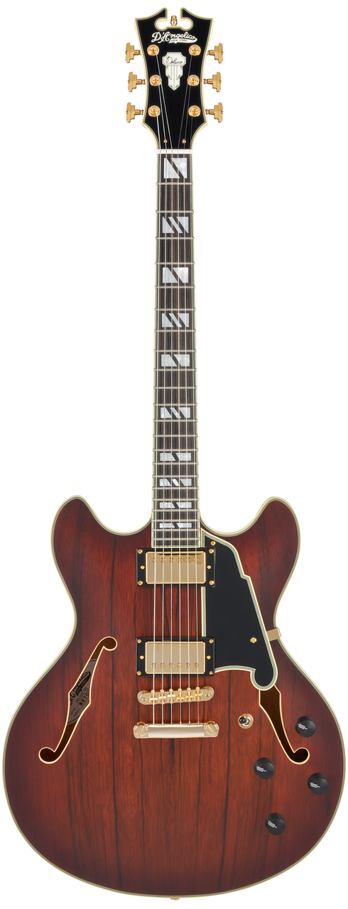 D'Angelico Deluxe DC - Satin Brown Burst (DADDCSBBGS)