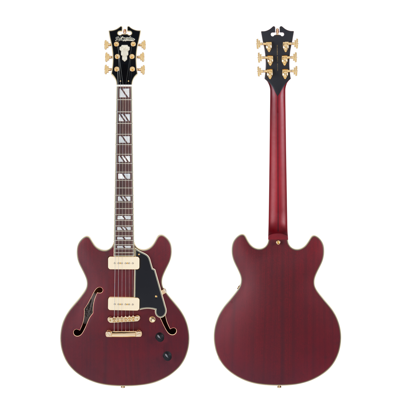D'Angelico Deluxe Mini DC - Satin Trans Wine (DADMINIDCSTWGS)