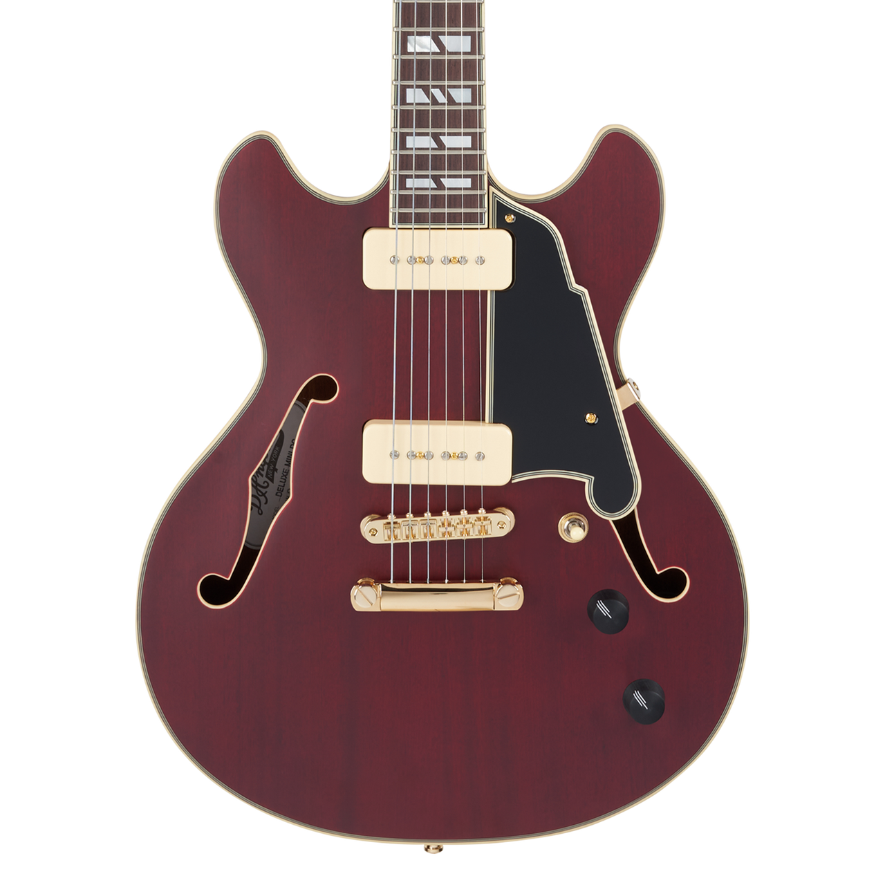 D'Angelico Deluxe Mini DC - Satin Trans Wine (DADMINIDCSTWGS)