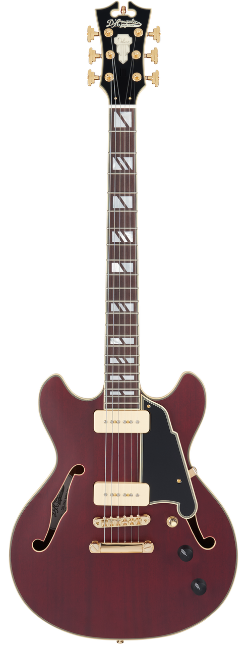 D'Angelico Deluxe Mini DC - Satin Trans Wine (DADMINIDCSTWGS)