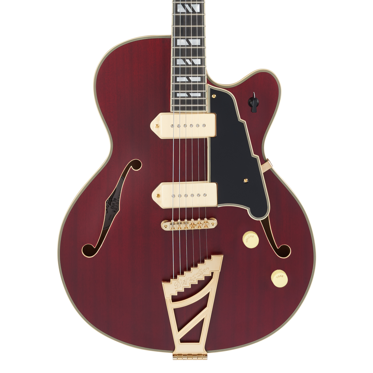 D'Angelico Deluxe 59 - Satin Trans Wine (DAD59STWGT) | Musician Madness