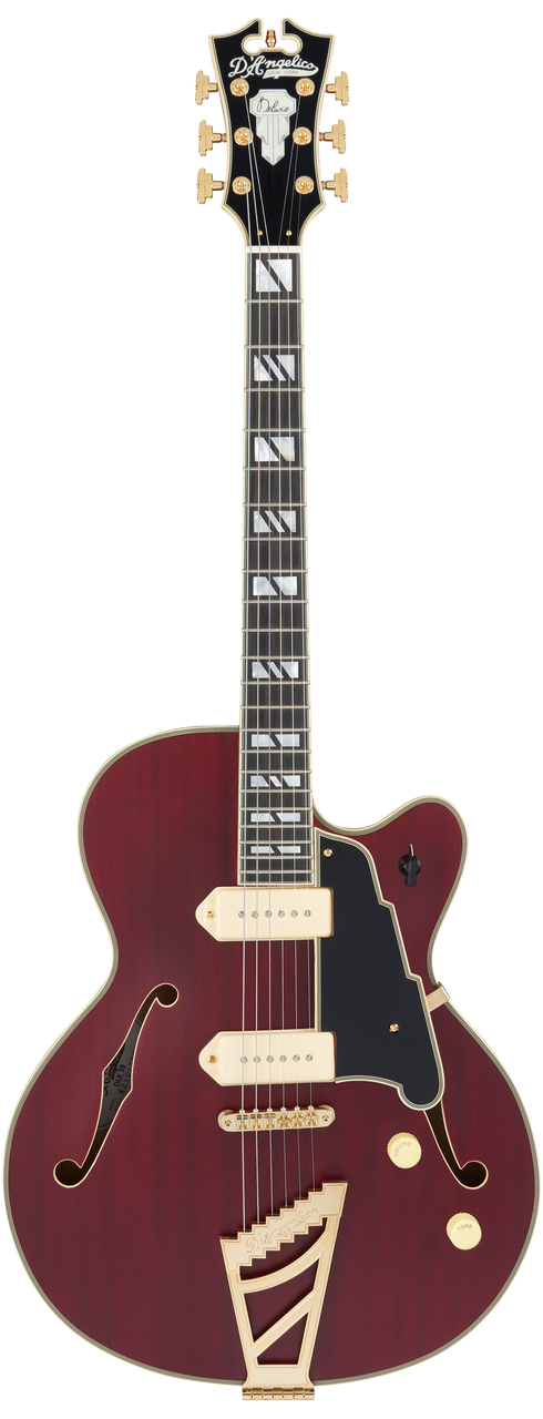 D'Angelico Deluxe 59 - Satin Trans Wine (DAD59STWGT) | Musician Madness