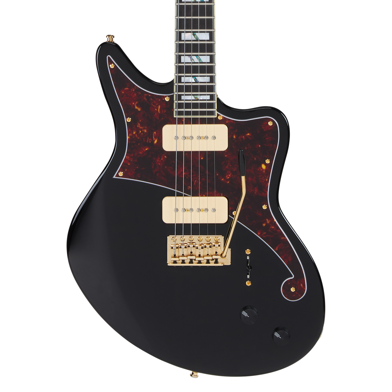 D'Angelico Deluxe Bedford - Solid Black (DADBEDSBKGTR) | Musician Madness