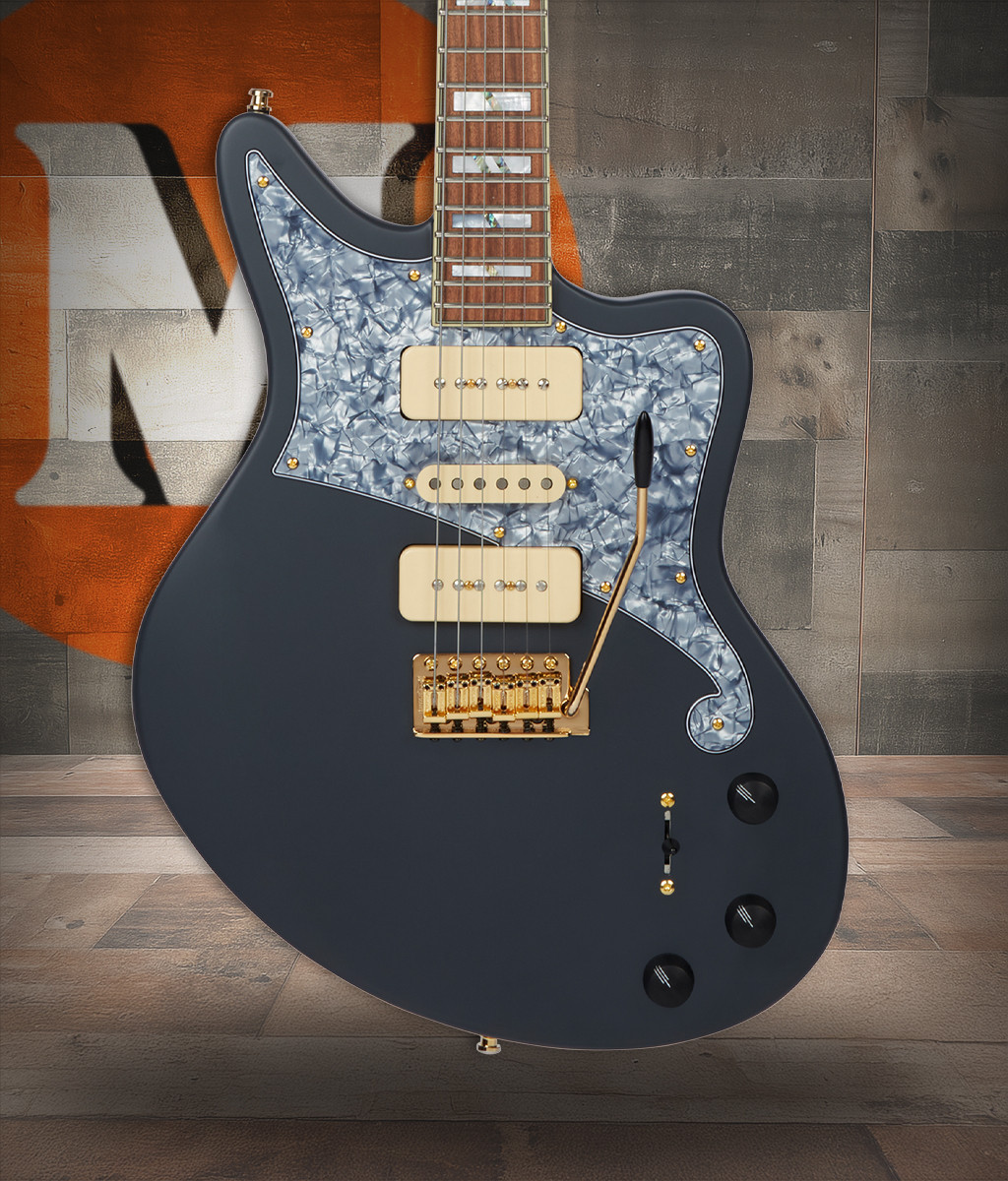 D'Angelico Deluxe Bob Weir Bedford - Matte Stone (DADBEDBWMSTGTR