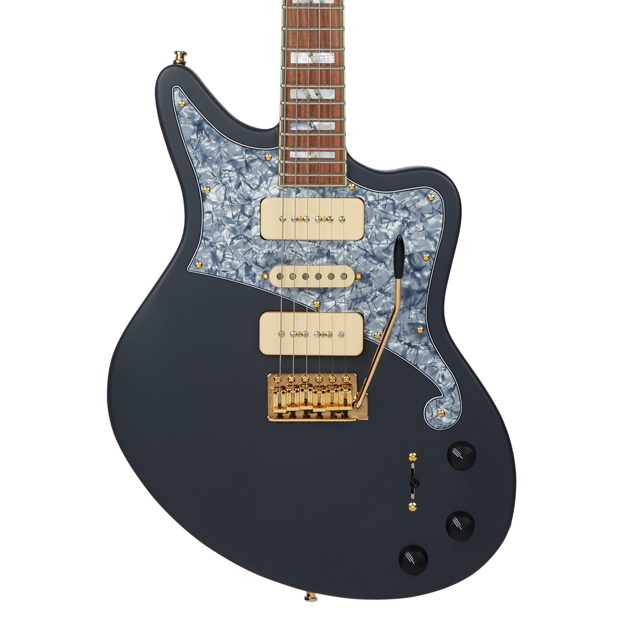 D'Angelico Deluxe Bob Weir Bedford - Matte Stone (DADBEDBWMSTGTR)