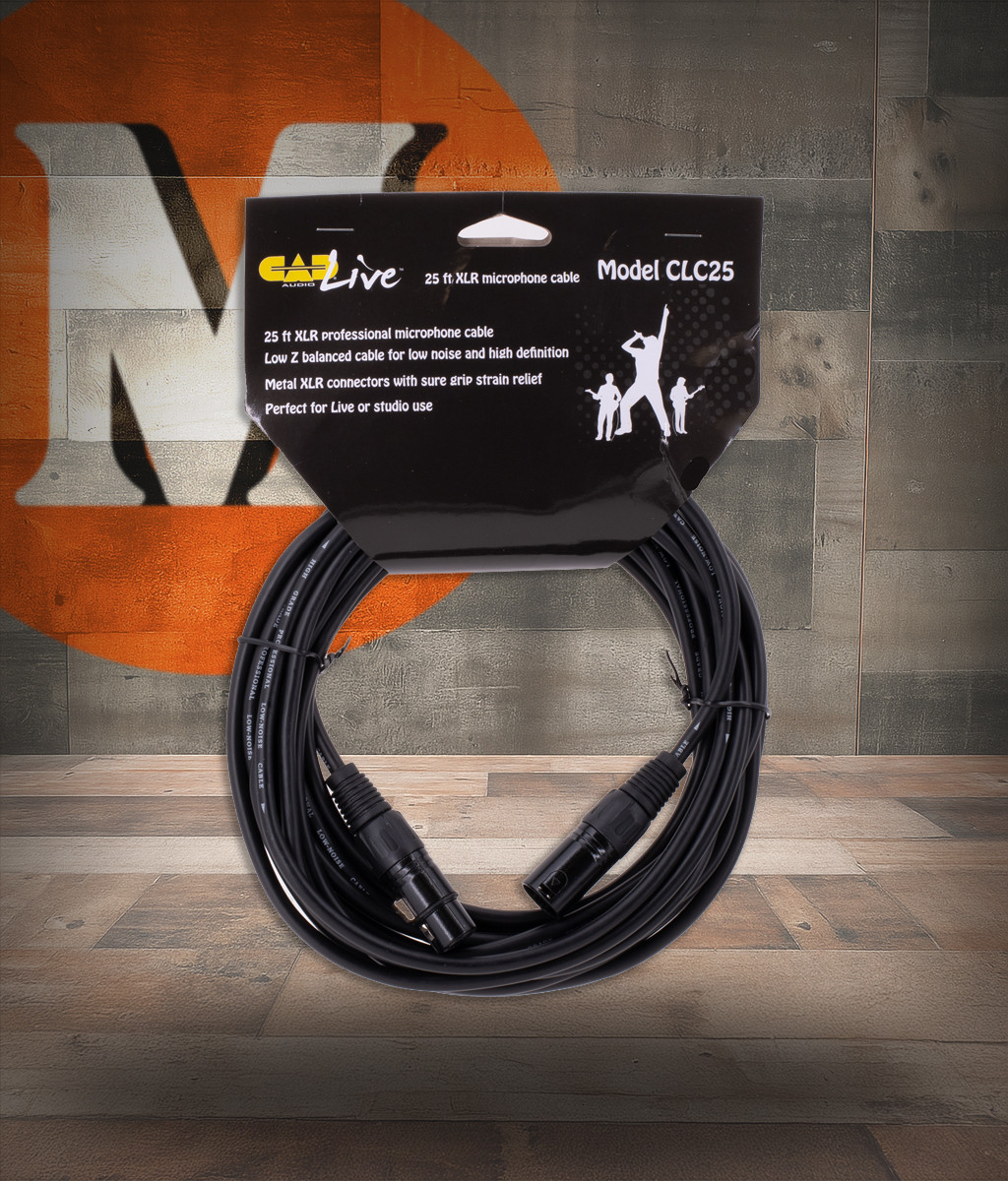 CAD CLC25 Professional XLR Microphone Cable. 25' (CAD-CLC25-U)