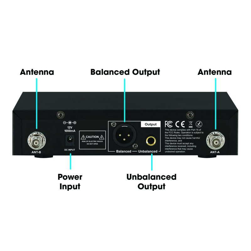 CAD WX1800HH True Diversity UHF Wireless Handheld Microphone System (WX1800HH-U)