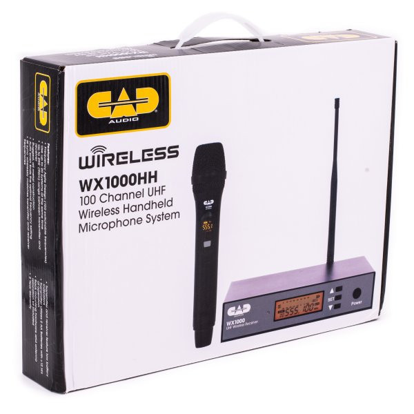 CAD WX100HH UHF Wireless Handheld Microphone System (WX1000HH-U)