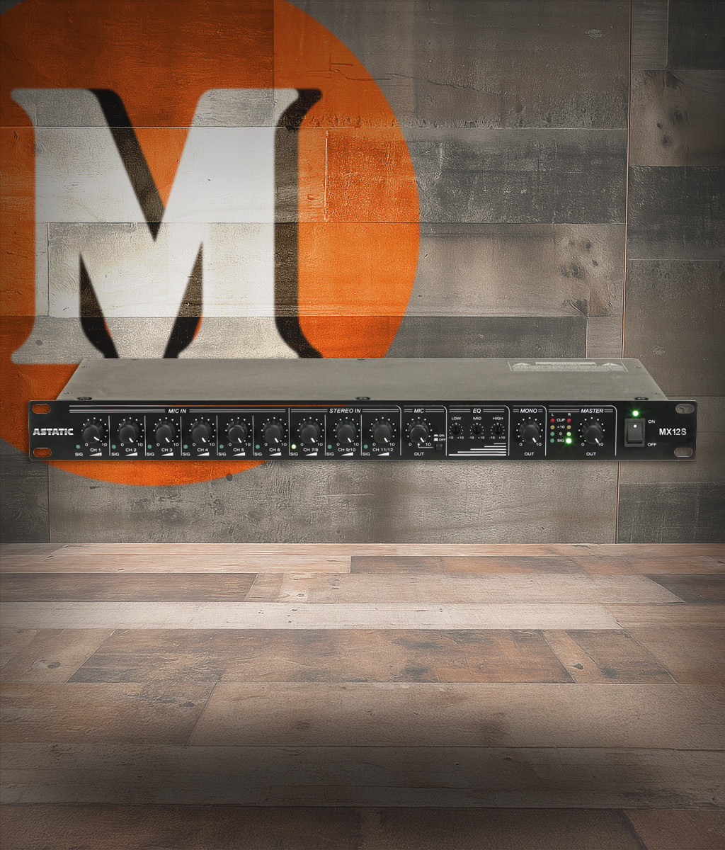 CAD MX12S 12 Channel Stereo Rack Mount Mixer (MX12S-U) | Musician Madness