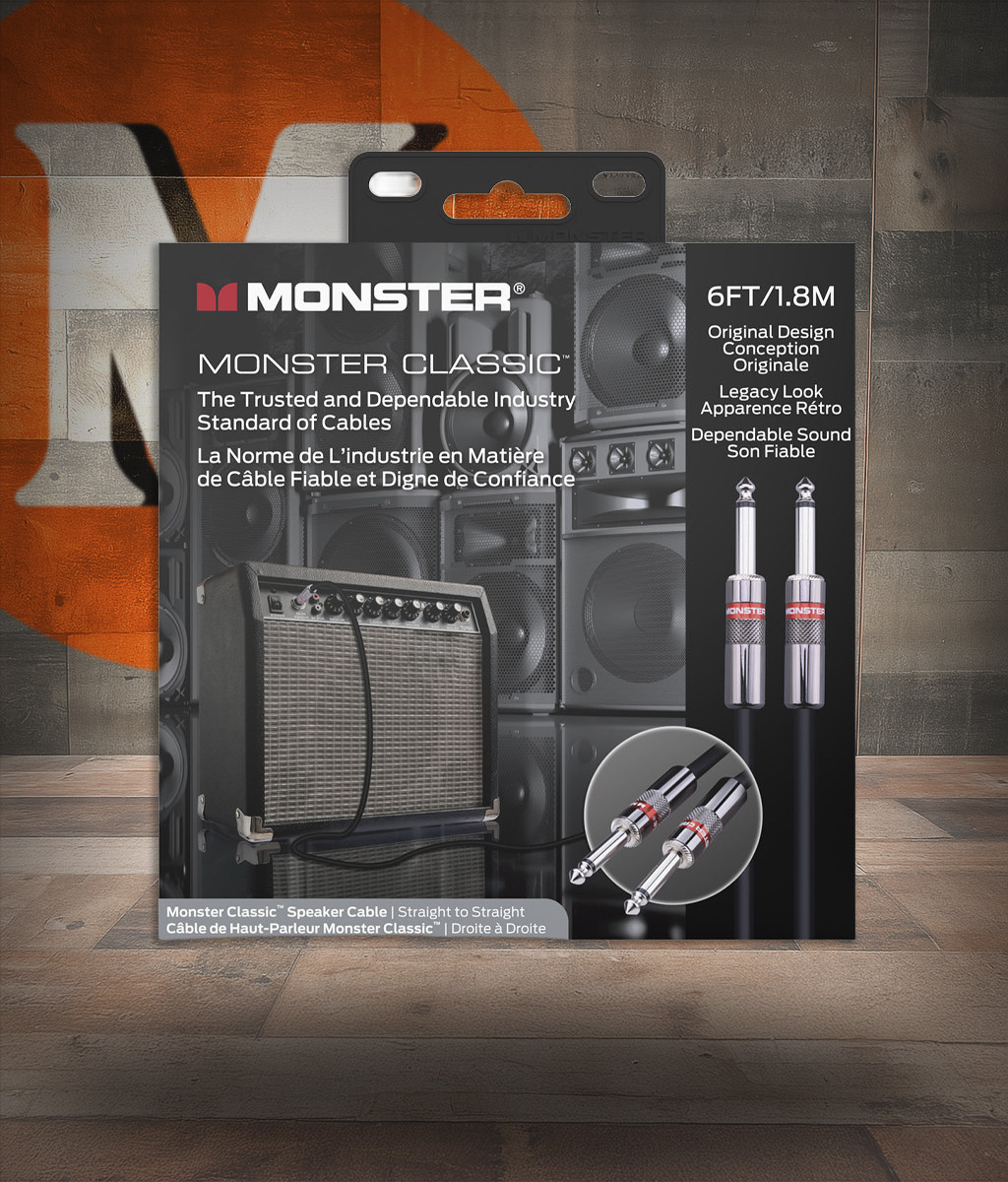 Monster CLAS-S-6WW Classic Speaker Cable 6' (CLAS-S-6WW-U) | Musician Madness