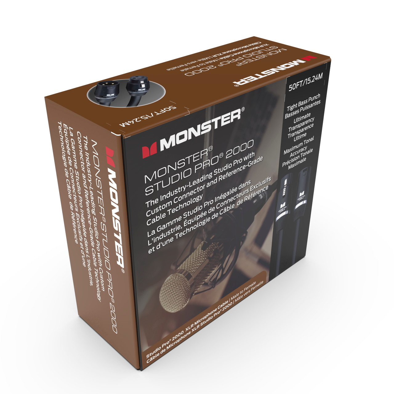 Monster SP2000-M-50WW Studio Pro 2000 Microphone Cable 50' (SP2000-M-50WW-U) | Musician Madness