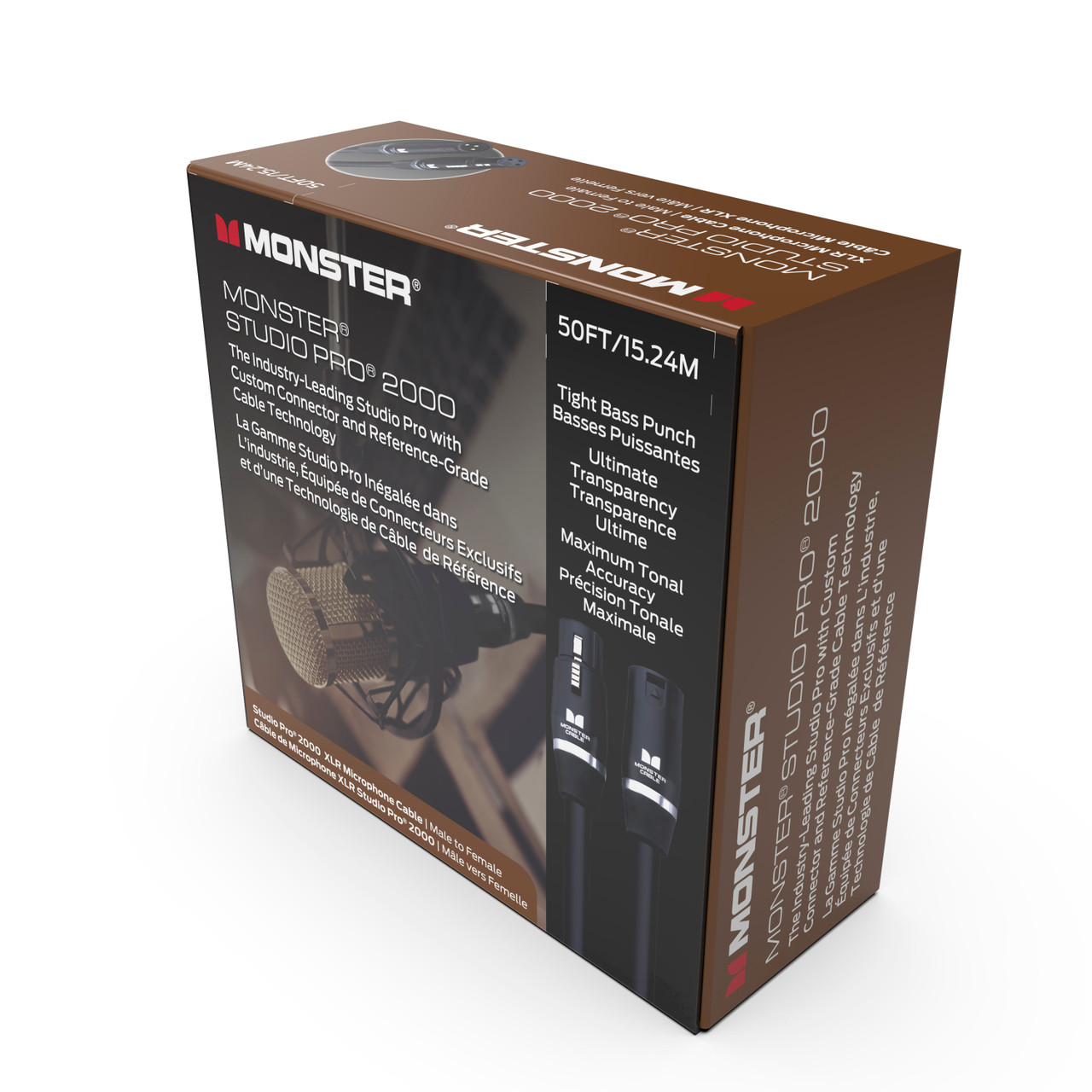 Monster SP2000-M-50WW Studio Pro 2000 Microphone Cable 50' (SP2000-M-50WW-U) | Musician Madness