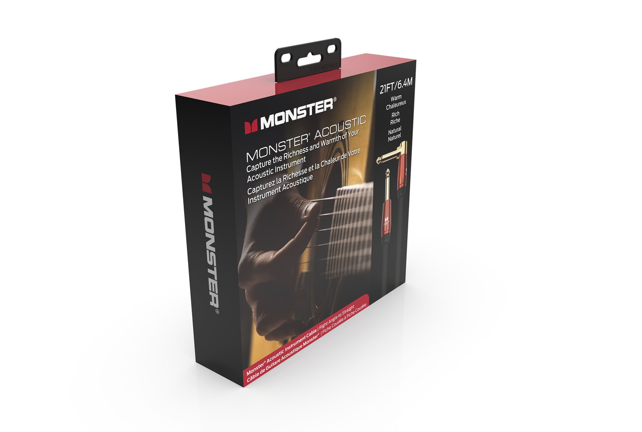 Monster Acoustic 21' R/A CableStraight to Right Angle Buy the Monster Cable Acoustic 21' R/A Cablestraight To Right Angle (MACST2-21AWW-U) at Musician Madness withÂ…