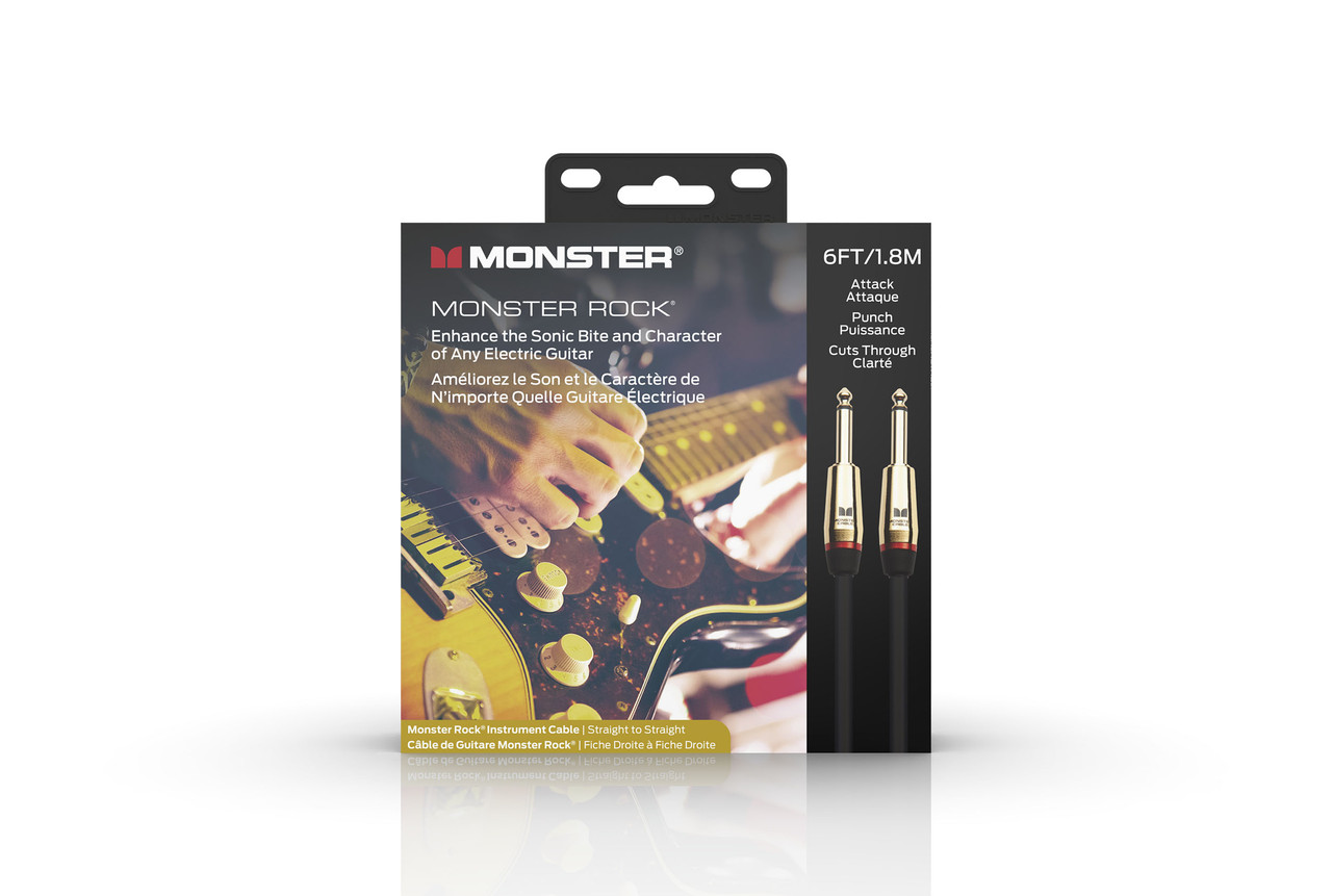 Monster MROCK2-6WW Prolink Rock 1/4" Instrument Cable 6 ft - Straight to Straight (MROCK2-6WW-U) | Musician Madness