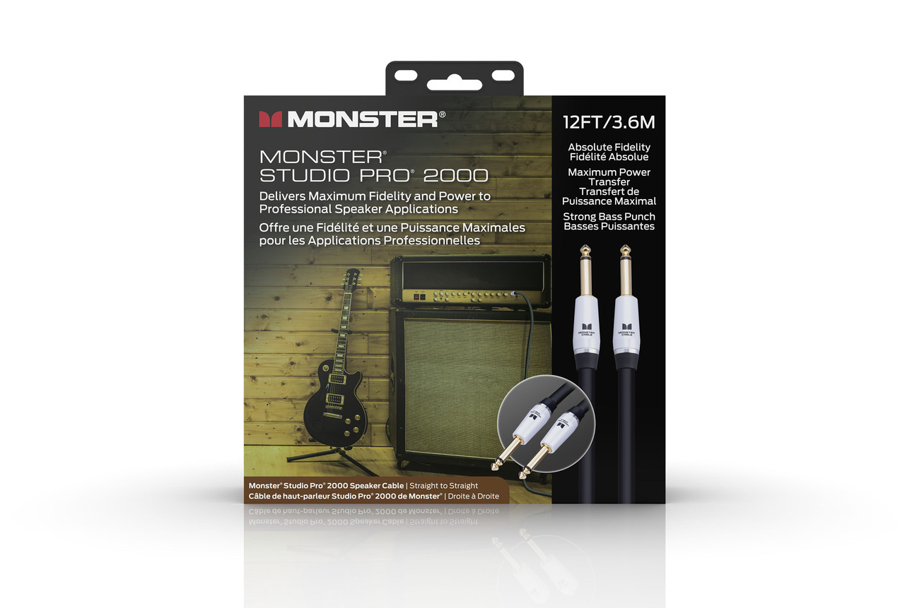 Studio Pro 2000 12' Spkr Cable Buy the Monster Cable Studio Pro 2000 12' Spkr Cable (SP2000-S-12WW-U) at Musician Madness with fast shipping.