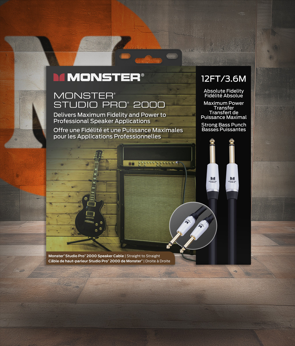 Monster SP2000-S-12WW Studio Pro 2000 Speaker Cable 12' (SP2000-S-12WW-U) | Musician Madness
