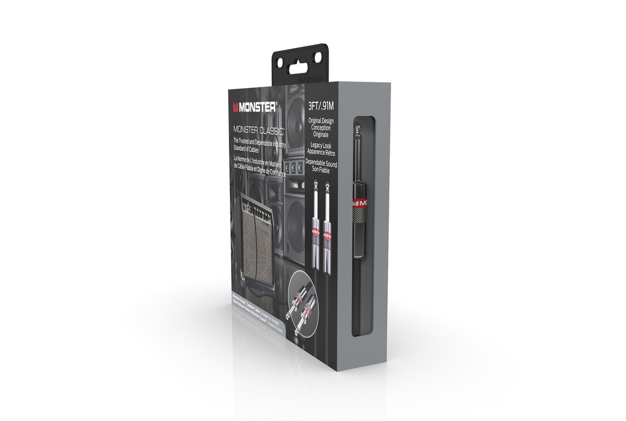 Monster Classic 3' Spkr Cable 1/4" Straight to Straight Buy the Monster Cable Classic 3' Spkr Cable 1/4" Straight To Straight (CLAS-S-3WW-U) at Musician Madness