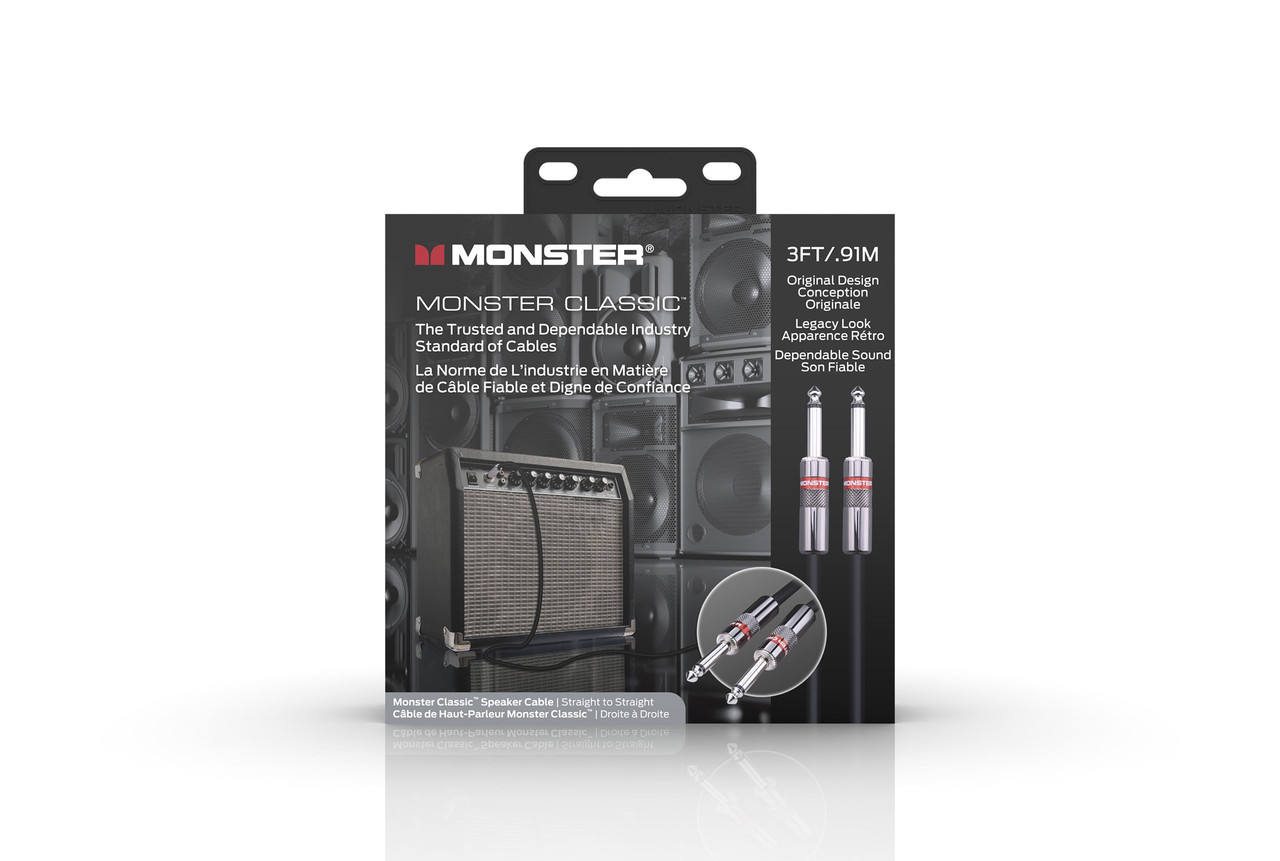 Monster CLAS-S-3WW Classic Speaker Cable 3' (CLAS-S-3WW-U) | Musician Madness