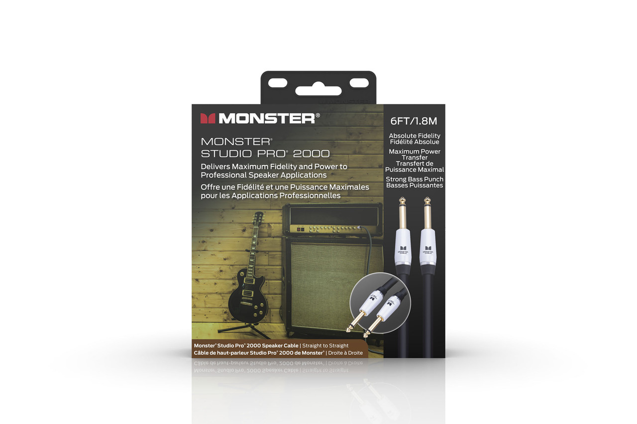 Studio Pro 2000 6' Spkr Cable Gold Contact XLR Buy the Monster Cable Studio Pro 2000 6' Spkr Cable Gold Contact XLR (SP2000-S-6WW-U) at Musician Madness with fastÂ…