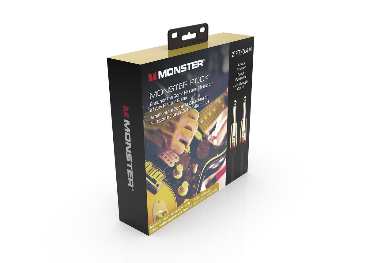 Monster MROCK2-21WW Prolink Rock 1/4" Instrument Cable 21 ft - Straight to Straight (MROCK2-21WW-U) | Musician Madness
