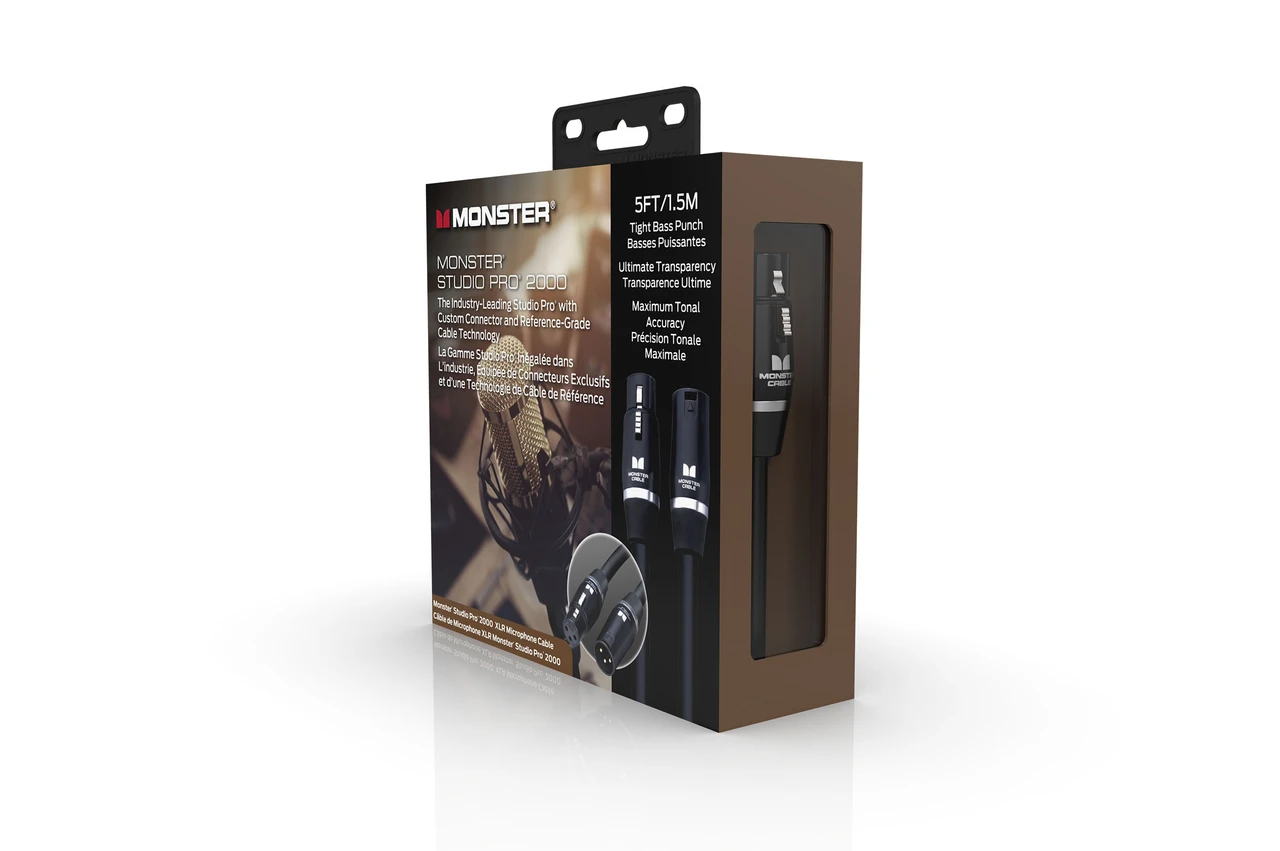Monster Cable Studio Pro 2000 5' Mic Cable (SP2000-M-5WW-U) | Musician Madness